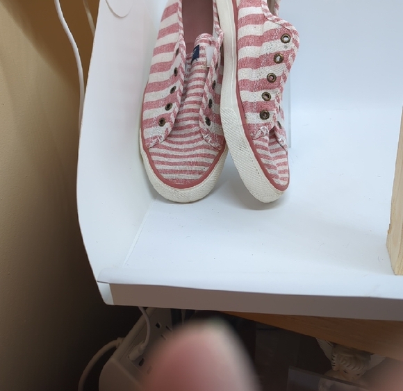 Sperry Red Striped Slip-On Sneakers - Picture 3 of 10
